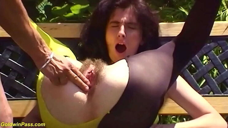 Skinny Stepsis Gets Rough Anal in Public - Big Cock Destroys Tight Hole