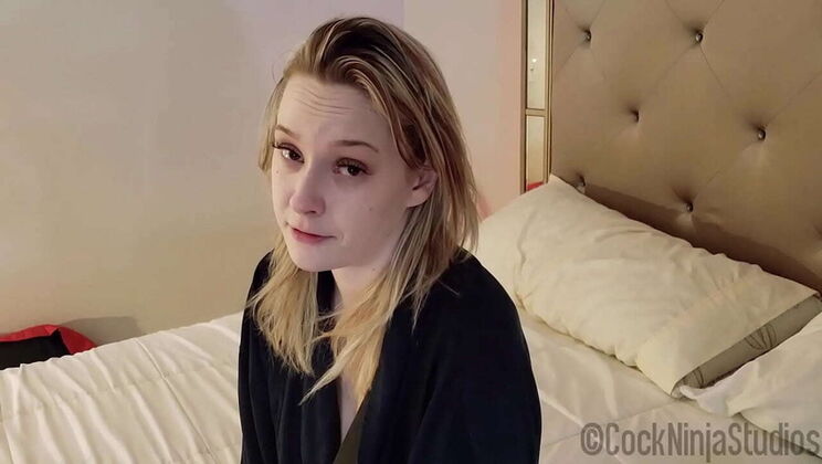 Hot Step Mom Blows Son For New Year - POV BJ & Handjob Fun