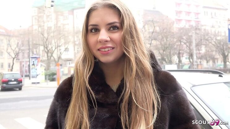 German Scout Picks Up Curvy Teen Julia for First Anal - Big Dick Public Sex