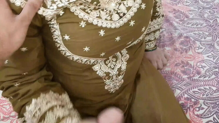 Stepmom Catches Son With Cock In Hand While Studying - Hindi Audio Blowjob