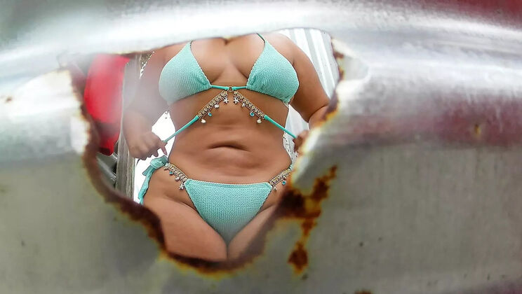 Hot Colombian MILF Katrina4deluxe Outdoor Cabin Fuck with Pampammedallo - Public Risky Sex