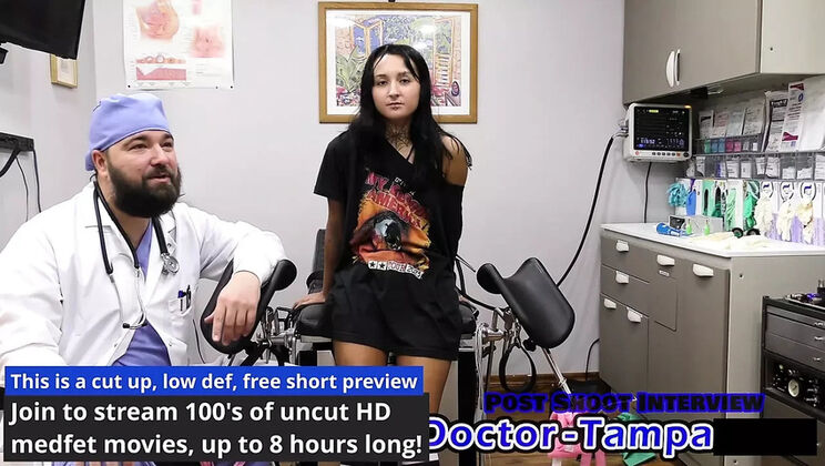 Dr Tampa Gyno Exam - Zombae's First Time Medical Fetish with Finger Fucking & Moaning Teen