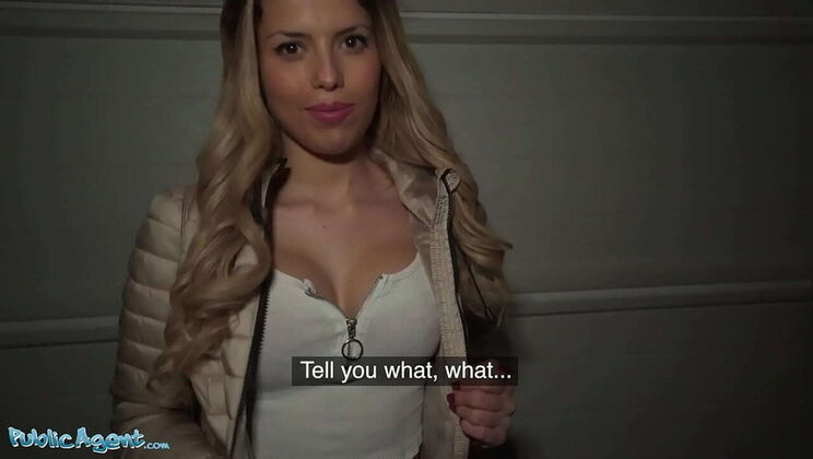 Public Agent Spanish Babe Macarena Lewis Fucked Hard in Garage Doggystyle