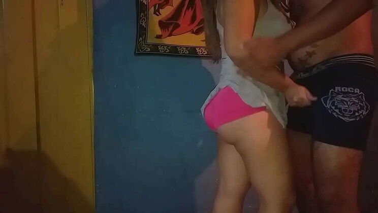 Amateur Latina MILF Alexa Secretly Fucks Step Brother's Venezuelan GF For Cash While He's Working