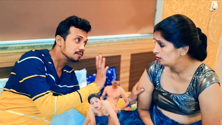 Desi stepmom Hotty Janu doggy style fucked hard by stepson in homemade Hindi Urdu sex video