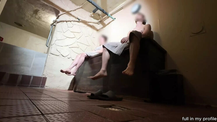 Naked Sauna Fuck with Hot Redhead Friend and Her Tight Anal vs My Big 9 Inch Cock