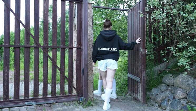 Two Teens Strip Naked at Lake and Get Fucked by Surfer in Outdoor Threesome