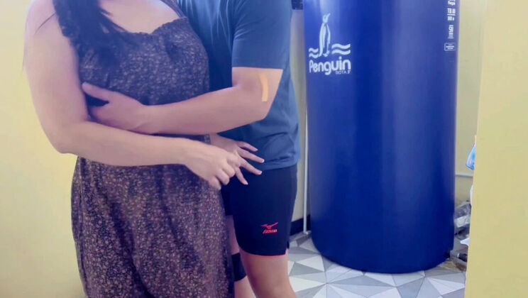 Nadalyne Hot Aunt Fuck in Warehouse - Mature Indonesian Amateur Homemade Sex