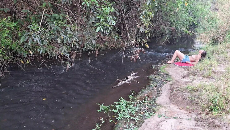 Gabi Sweet Surprise Sex in Jungle - Public Nude Encounter & Unexpected Blowjob