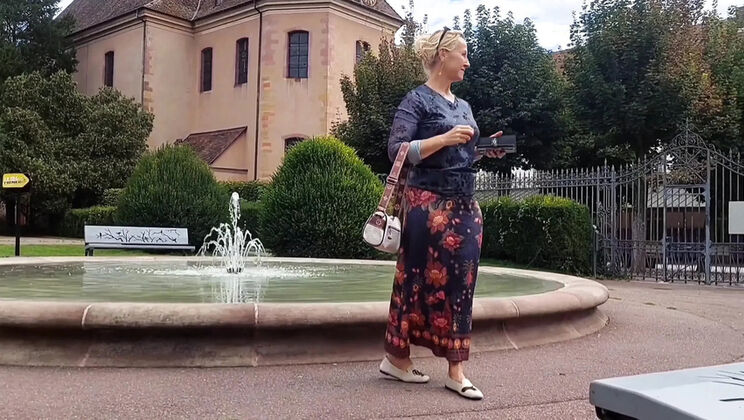 Blonde Mature Wife Fucks Hard After Walk - Amateur Foot Fetish & Pissing