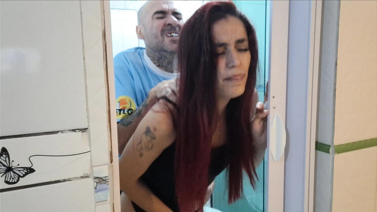 Surprise Bathroom Fuck with Skinny Redhead Sister-in-law - Hardcore POV Sex