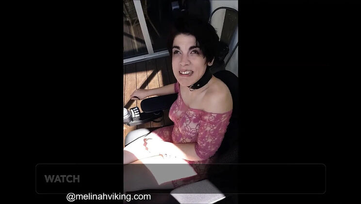 Melinah Viking Outdoor Smoking Solo - Big Tits Amateur Behind The Scenes