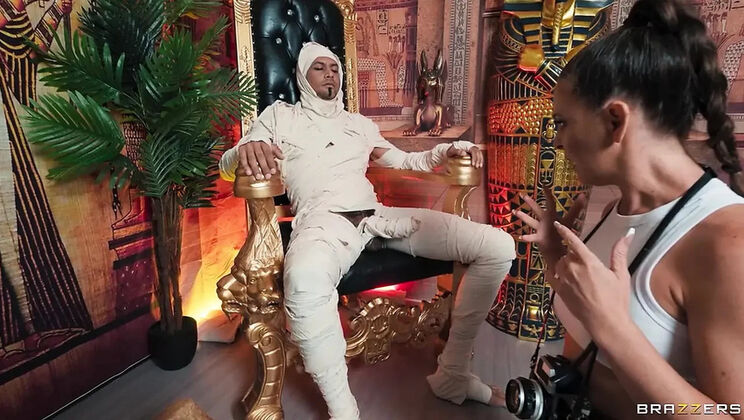 Cherie Deville Gives Alex Jones a Lucky Stiff Blowjob and Handjob