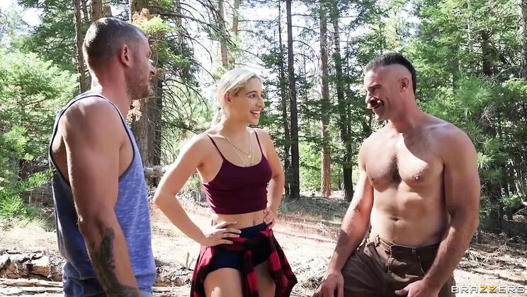 2 On 1 MMF Threesome with Reagan Foxx, Abella Danger, Luna Star - Big Tits, Blowjob, Cumshot