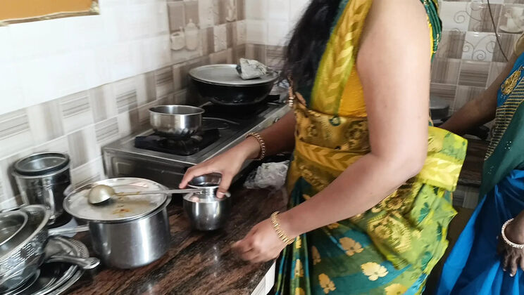 Hot Tamil Lesbian Kitchen Romance with Palani69 and Laxi Ammu