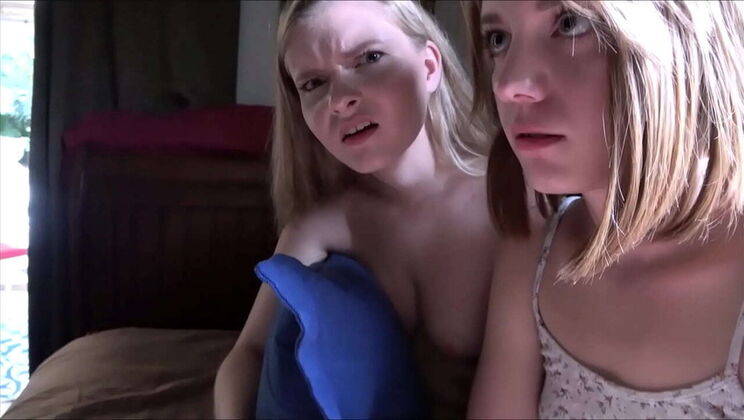 Stepdad Fucks Blonde Teens Harlow West & Dakota Burns - Family Therapy Threesome Creampie