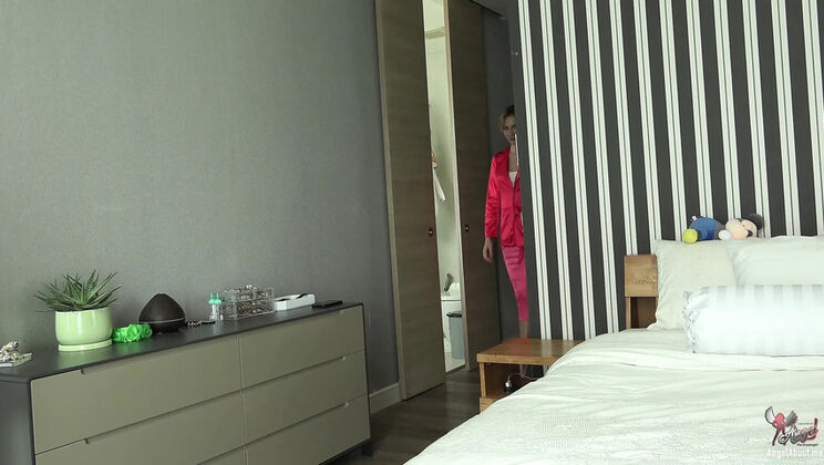 Addicted to Satin Clothes: Angel The Dreamgirl Blowjob & Titty Fucking in 4K