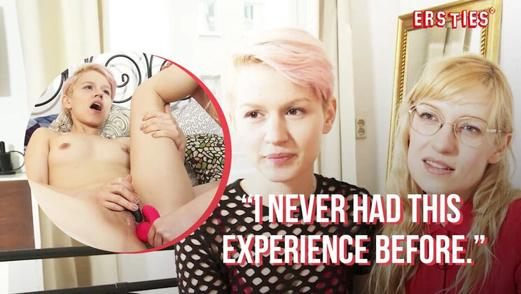 German Lesbian Amateurs Natalia and Vicky Hot Pussy Licking with Toys and Tongue Action