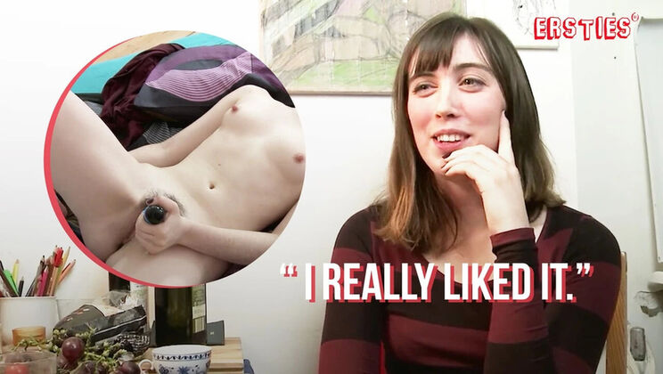 Cute American Girl Fiona B Uses Vibrator for Intense Solo Orgasm - Hairy Brunette Masturbation