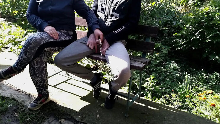 My Stepmom Takes My Dick Outside for Public Fun