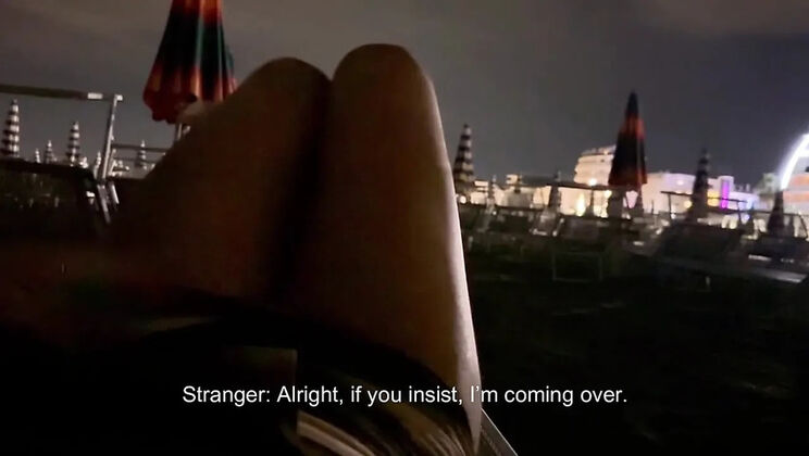 Delivery Girl Shocked by Huge Cock Flash - Grabs It for a Handjob!