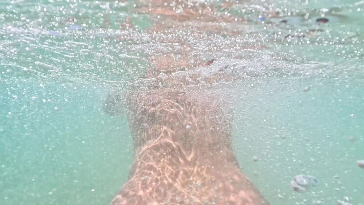 Emma Voyeur Naked Underwater Pool Play - Amateur MILF Tease Big Ass & Titties Flashing