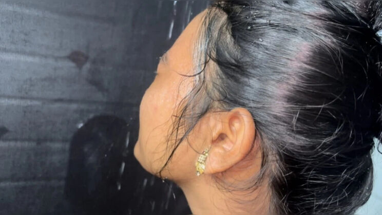 Indian School Girl Mary V Squirting in Bathroom - Big Natural Tits Fingering Viral Video