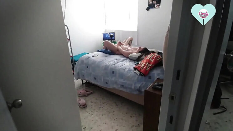 Step Sister Caught Masturbating and Fucked Hard Until She Squirts