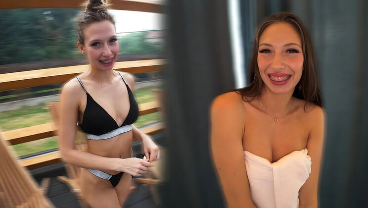 Laura Quest Poolside Blowjob Makes Me Cum Twice - Amateur Teen Fucking in 4K