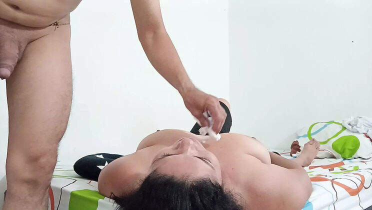 Horny Colombian Wife Valkyrieandluigy Craves More Cock with Huge Pierced Nipples