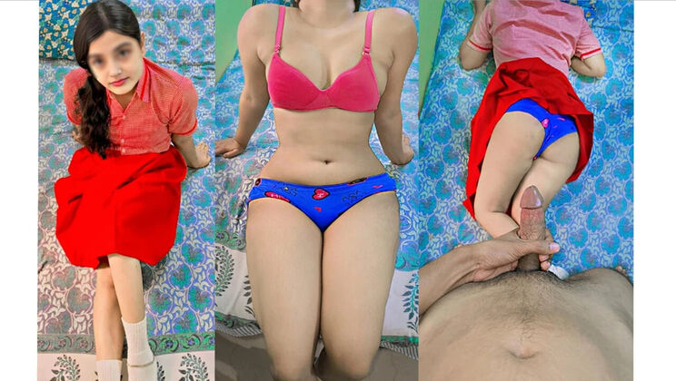 Desi Village School Girl Horny Ankita Tight Pussy Fuck Tharki MMS Indian Sex