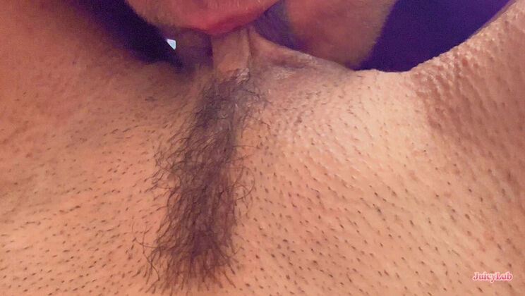 Juicy Stepsister Pussy Licking - Close Up Lick & Sucking Big Labia