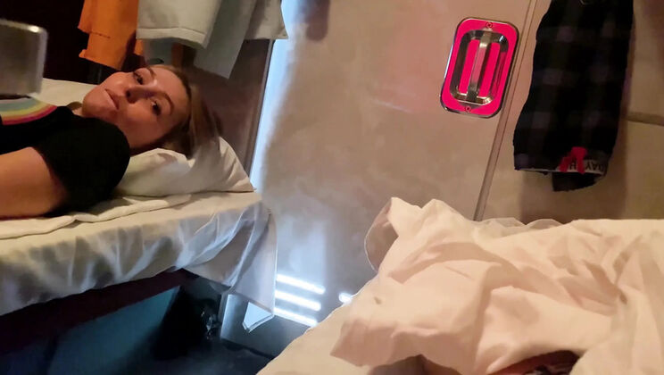 Blonde MILF Alina Rai Public Train Sex - Married Bride Fucks Fellow Traveler - Big Ass Blowjob & Pussy Eating in 4K