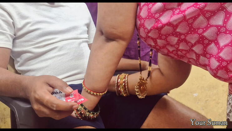 Stepmom Gives Blowjob to Stepson Who Needs Condom - Desi Indian MILF Dirty Talk