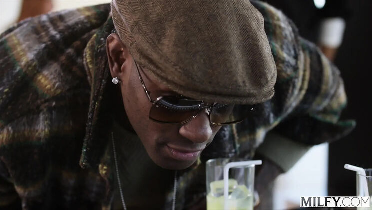 Big Tit Redhead MILF Sophia Locke Takes Two Huge Black Cocks Deep Throat Spitroast