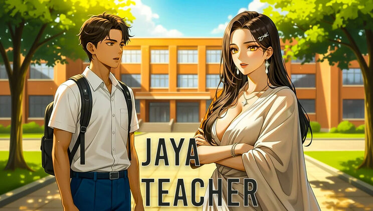 Jaya Teacher Part 7 Hot 3D Animation: Naughty Indian Teacher Thinking About Student's Big Cock