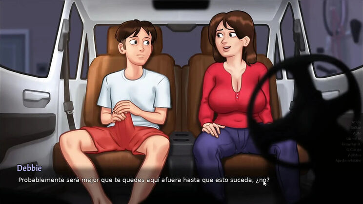 My Stepmom's Hot Car Kisses - Summer Time Saga Hentai Fuck