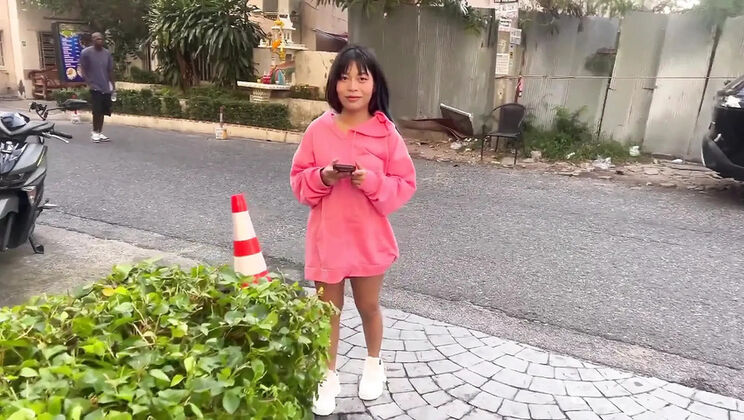 Skinny Asian Teen Gets Creampie by Big Dick - Rough Hardcore Sex