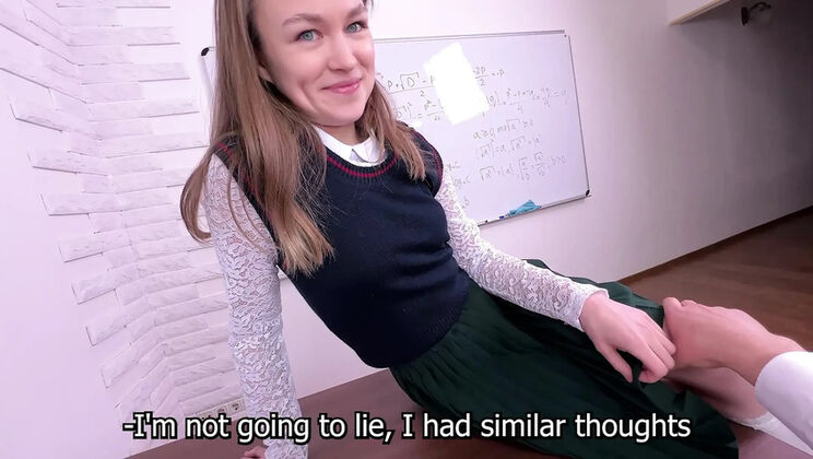 Teen Smell Seduces Teacher in Classroom - Uncensored Blowjob POV