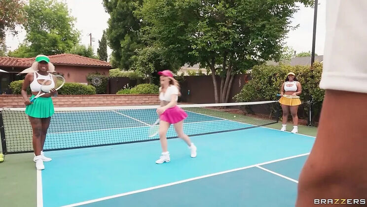 Big Booty Threesome with Anna Claire Clouds, Jayla Page & Baby Gemini - Big Tits and Cumshot