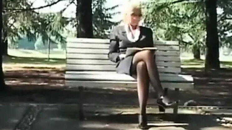 Sexy Blonde Michelle Lio Sucks Young Cock and Takes Cum in Mouth