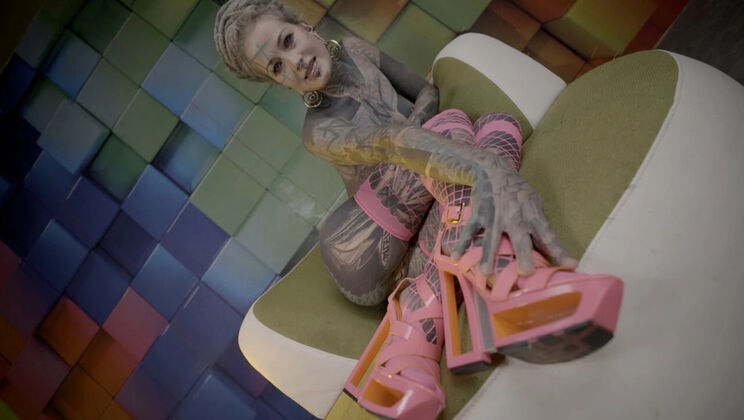 Skinny Teen Anal Stretching with Tattooed Girl Anuskatzz - Solo Anal Masturbation & Gaping