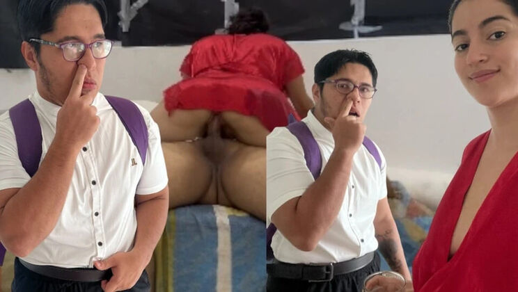 Roxxan the Latina MILF seduces her nerdy nephew for a rough family fuck and creampie