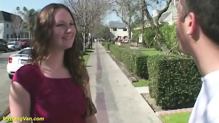 Curvy Teen First Time Fucked in Van - Shy 19 Year Old BangBus