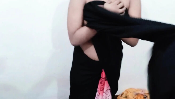 Stepfather fucks me hard at home alone - Asian teen with big tits takes it doggy style