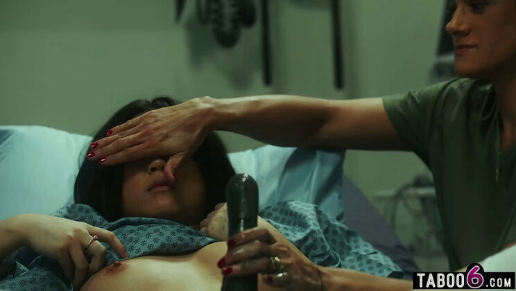 Asian teen Lulu Chu gets insane growth from stepmom Sophia Locke and Penny Barber threesome