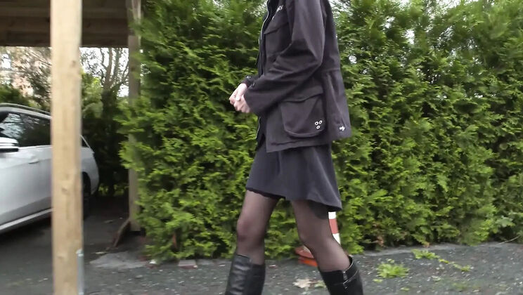 Blonde with tattoos gets huge cock fuck and cum in mouth by Big George