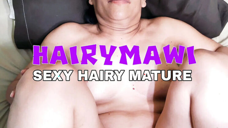 Horny Mature Housewife HAIRY MAWI Spreads Legs for Hard Cock in Hairy Pussy - Homemade Creampie