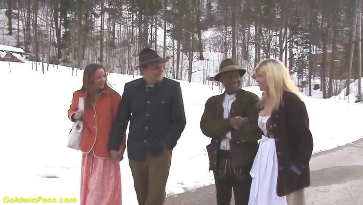 Monster Cock DP Gangbang Orgy with Marina Montana - Rough Oktoberfest BBC Action