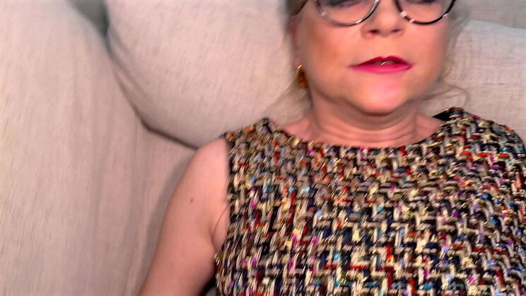 Mature Blonde MILF Casting with Big Natural Tits - Blowjob & Tight Pussy